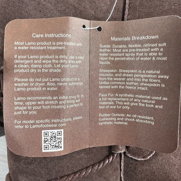 LAMO Shearling Suede Boots in Brown Women's Size 9 - Picture 9 of 10